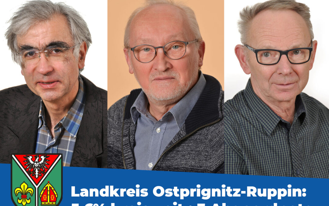 Großer Wahlerfolg BVB / FREIE WÄHLER im Landkreis Ostprignitz-Ruppin: 5,6% kreisweit