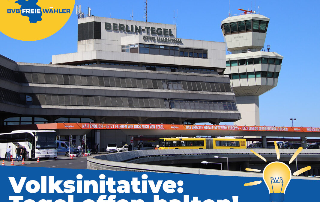 Brandenburg braucht Tegel – Unterschriftensammlung bis 15. August