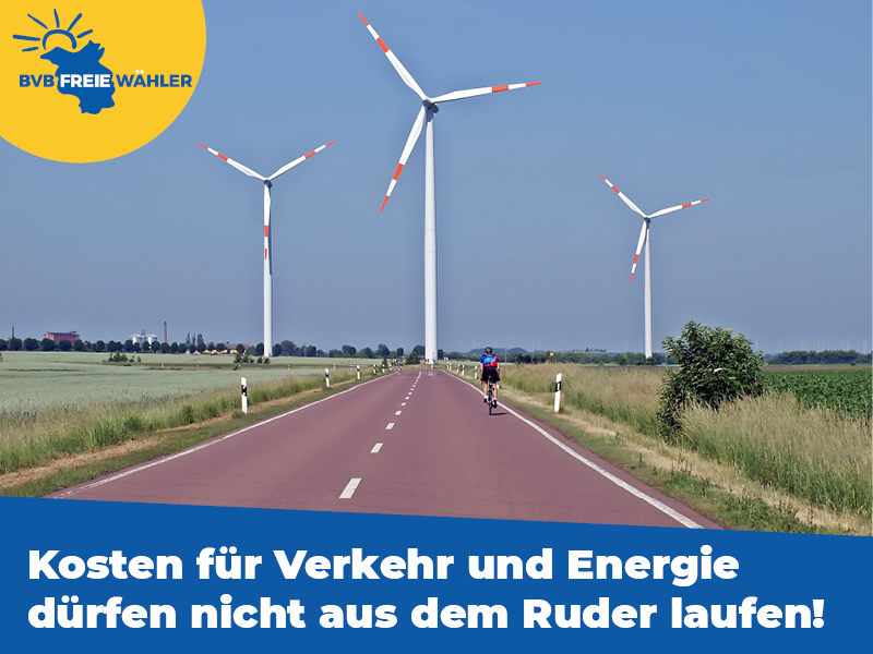 Kosten für Energie dürfen nicht aus dem Ruder laufen!