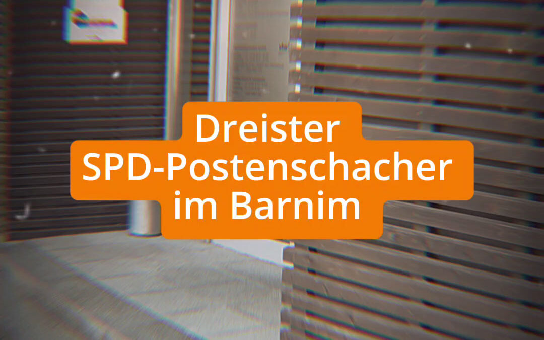 Barnimer SPD-Landrat schafft mitten in Haushaltssperre Stelle für Zweiten Beigeordneten